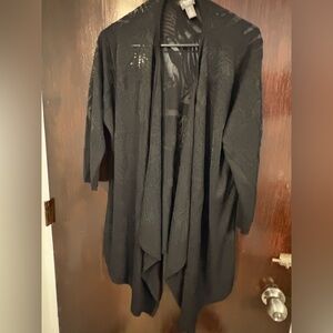 Bundle 3 for $15. Chico's Black Draped Women's Jacket. Size 16 (Chicos 3).